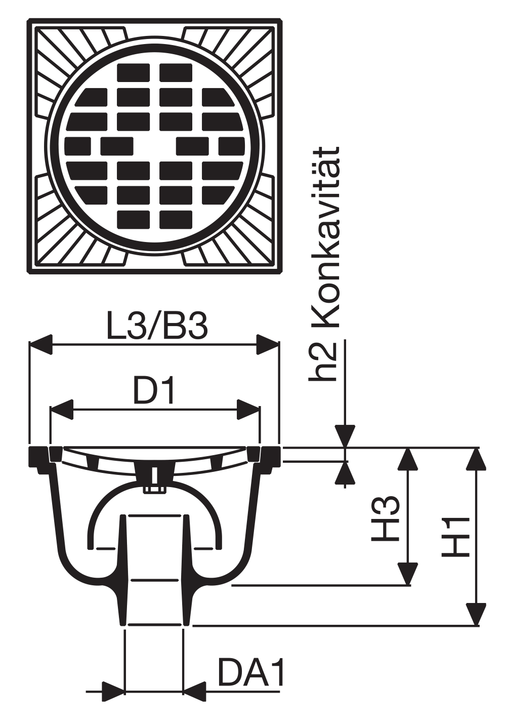 Bodenablauf Fig. 1603/003/02