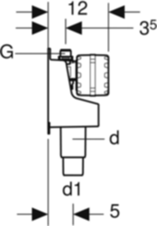 Geberit Hygienespülung Rapid: 50/40 1/22