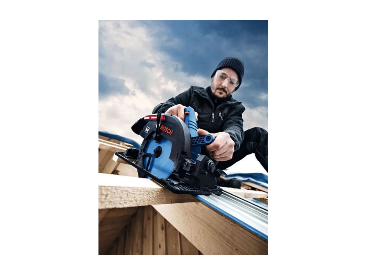 Akku-Handkreissäge 68mm mitt Kappschiene - Bosch, EXKS18V-68GX (solo; L-boxx)