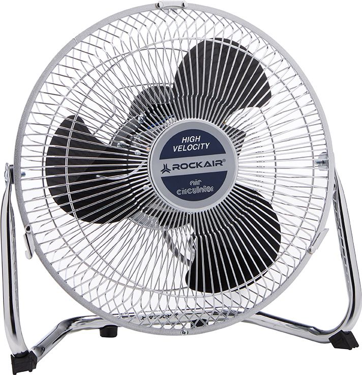 Windmaschine verchromt V9 230V - 50W Ventilator ø 22 cm