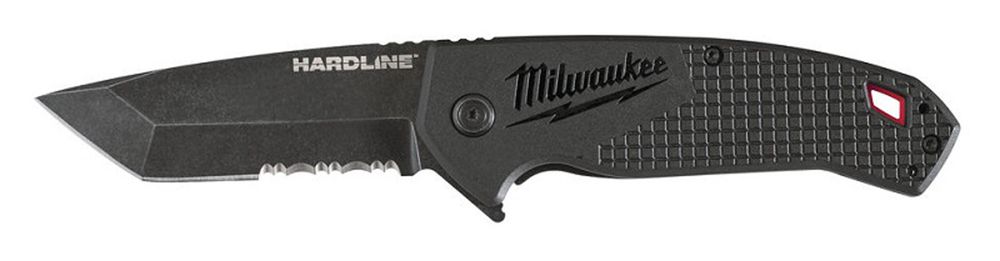 HARDLINE Premium-Klappmesser - mit partiellem Wellenschliff  TTI
