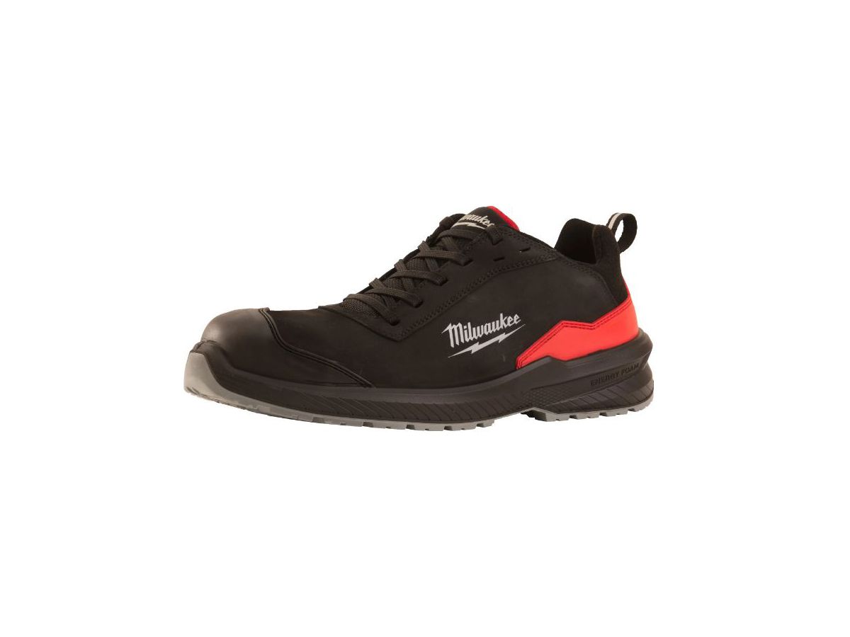 Sicherheits-Halbschuh Gr. 48 schwarz - Milwaukee, FLEXTRED S3S, Leder