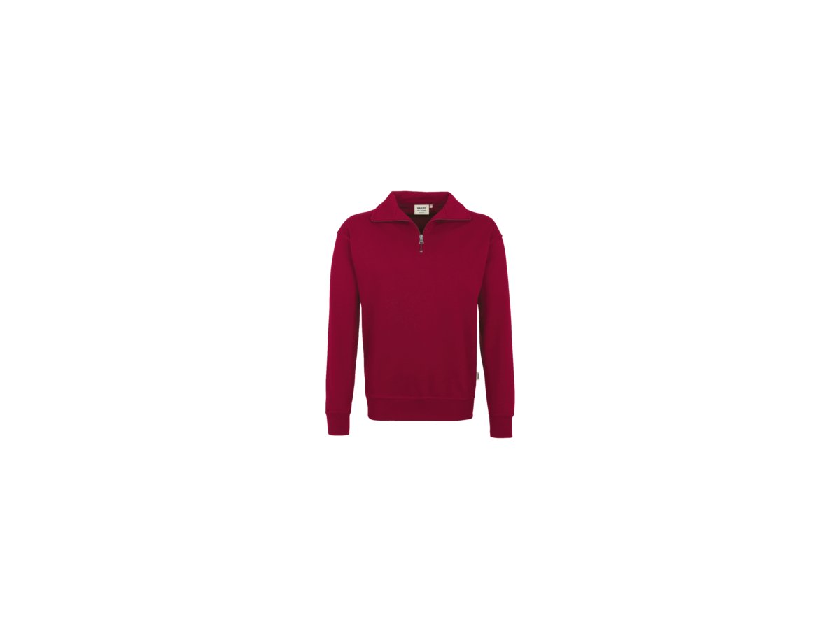 Zip-Sweatshirt Premium Gr. M, weinrot - 70% Baumwolle, 30% Polyester, 300 g/m²
