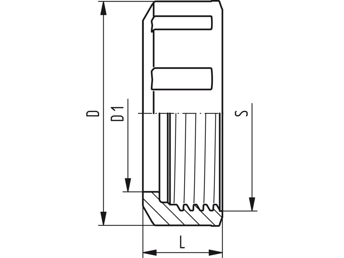 Überwurfmutter PVC-U d16 DN20