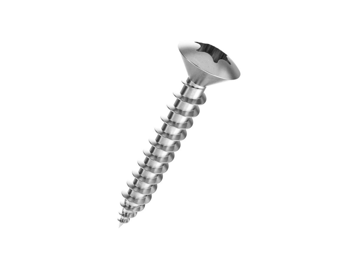 Spanplattenschrauben Linsensenkkopf - Inox A2