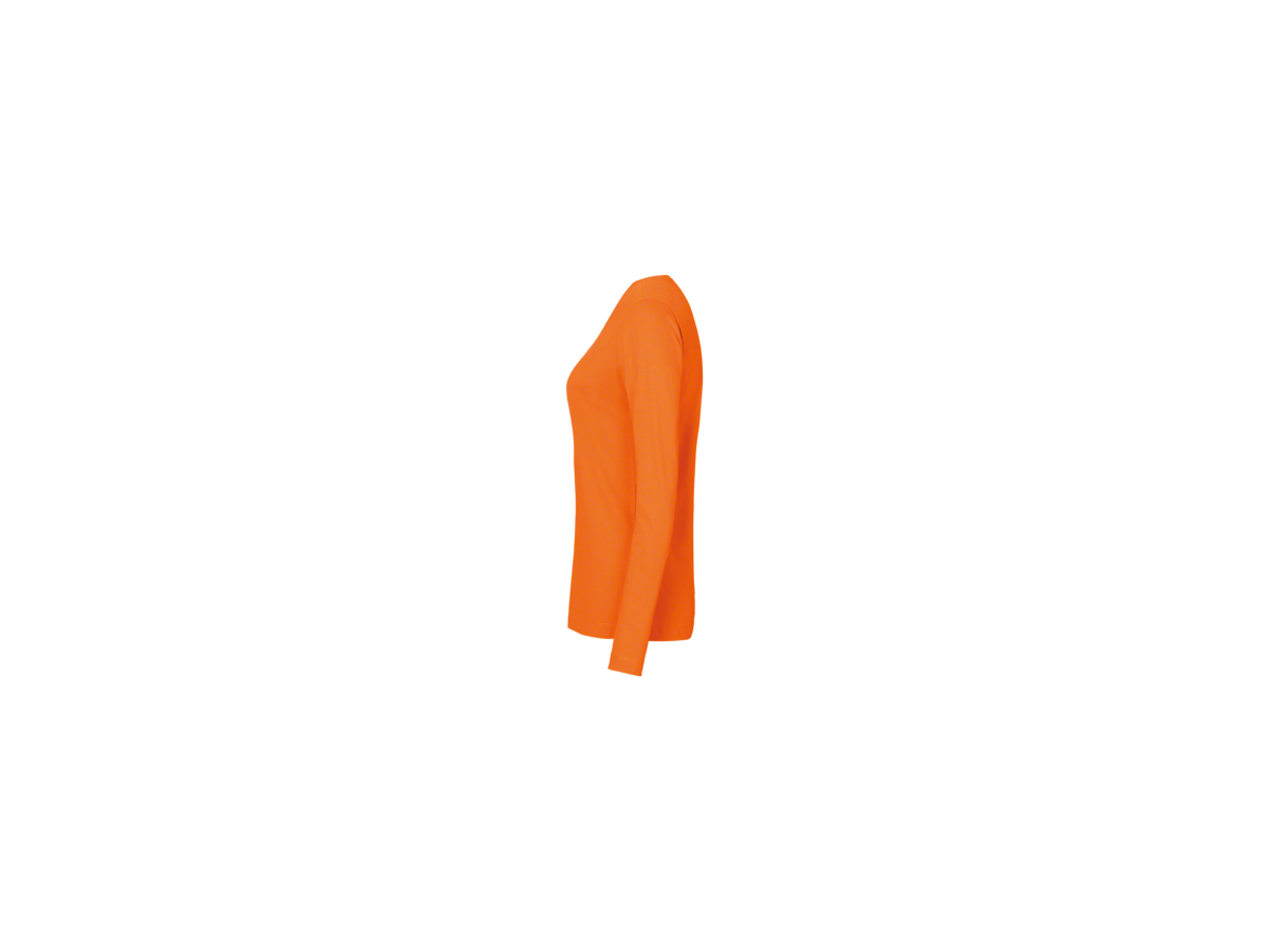Damen-Longsleeve Perf. Gr. 2XL, orange - 50% Baumwolle, 50% Polyester, 190 g/m²