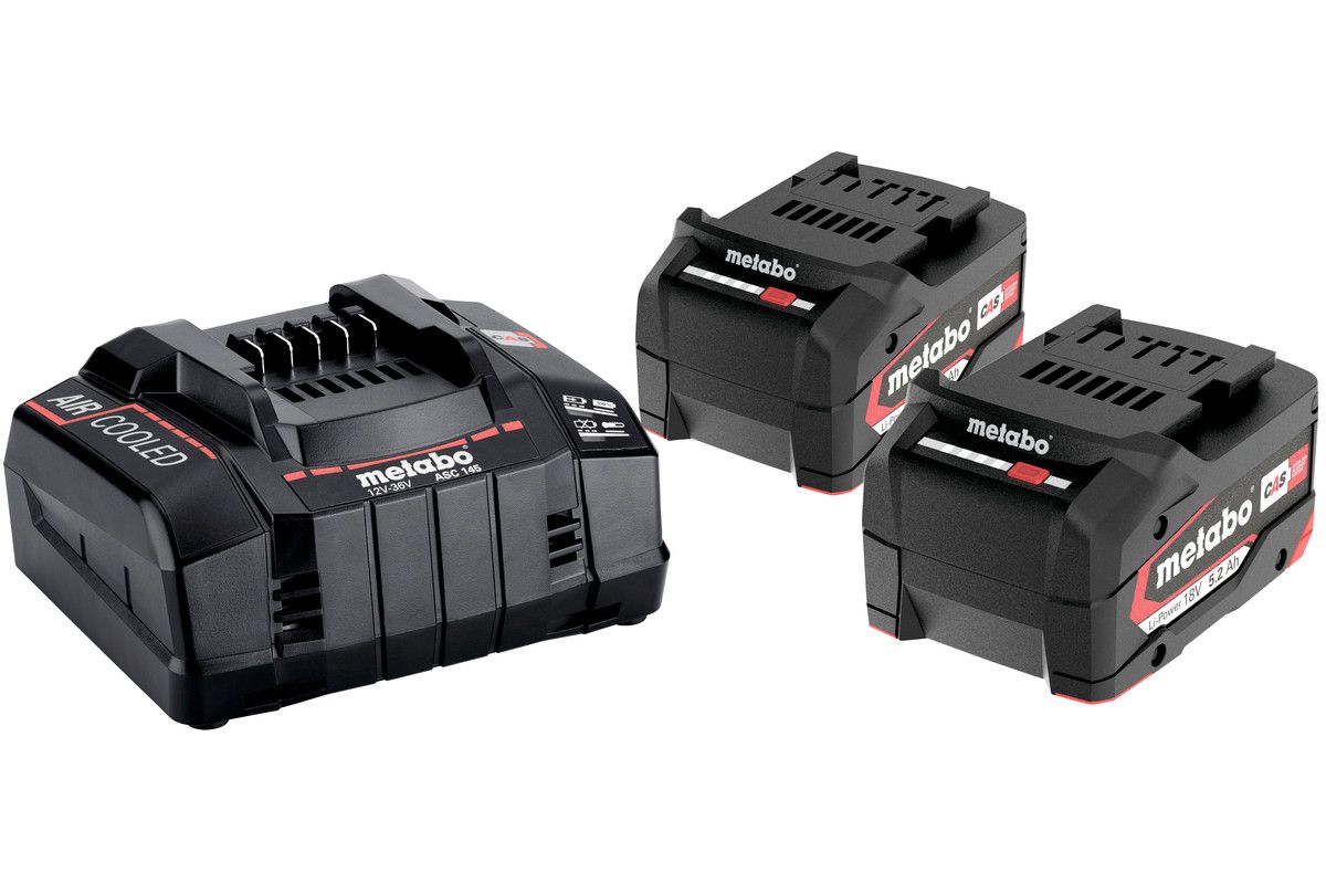 Akku Basis-SET 2 x 5.2 Ah. - Metabo, im Karton