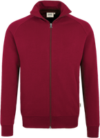 Sweatjacke College Gr. 2XL, weinrot - 70% Baumwolle, 30% Polyester, 300 g/m²