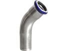 Bogen 45° mit Steckende Inox