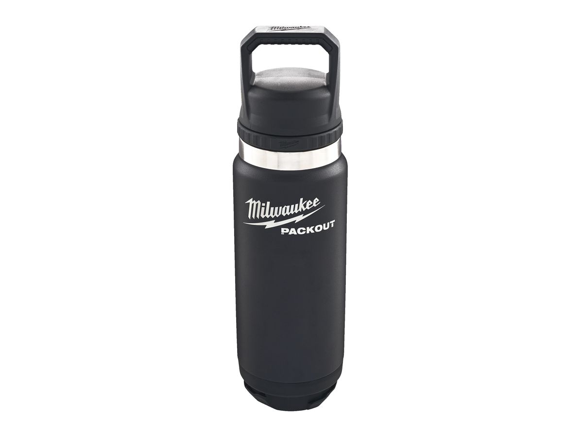 Thermosflaschen MILWAUKEE PACKOUT - 700 ml mit Schraubdeckel, schwarz