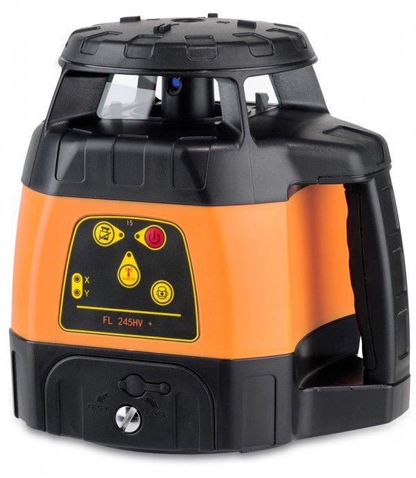 Rotationslaser FL245HV für horizontale - vertikale,m. Handempfänger, Lattenhalter