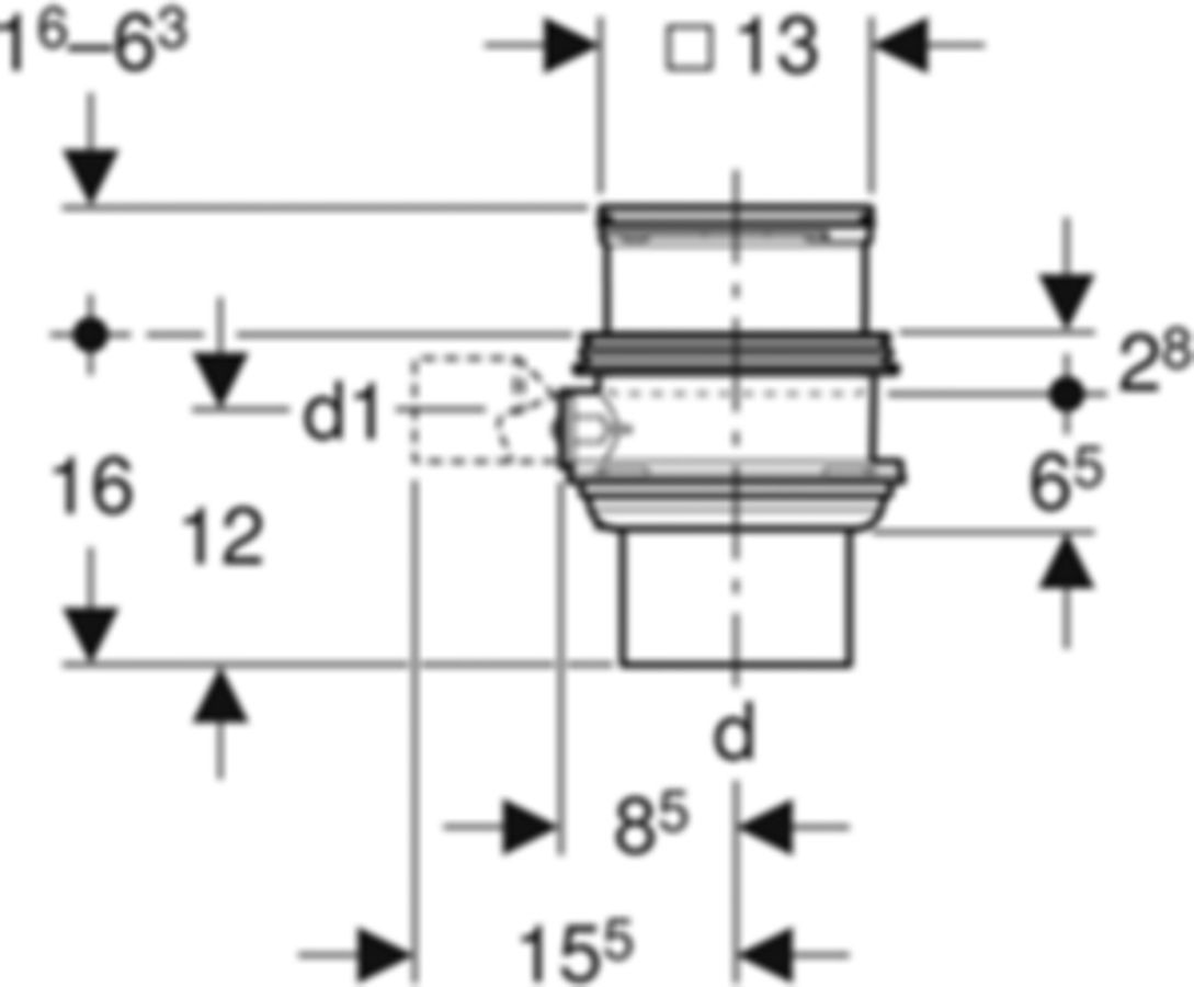 Geberit Bodenablauf VARINO - vertikal