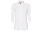 Bluse Vario-¾-Arm Perf. Gr. L, weiss - 50% Baumwolle, 50% Polyester