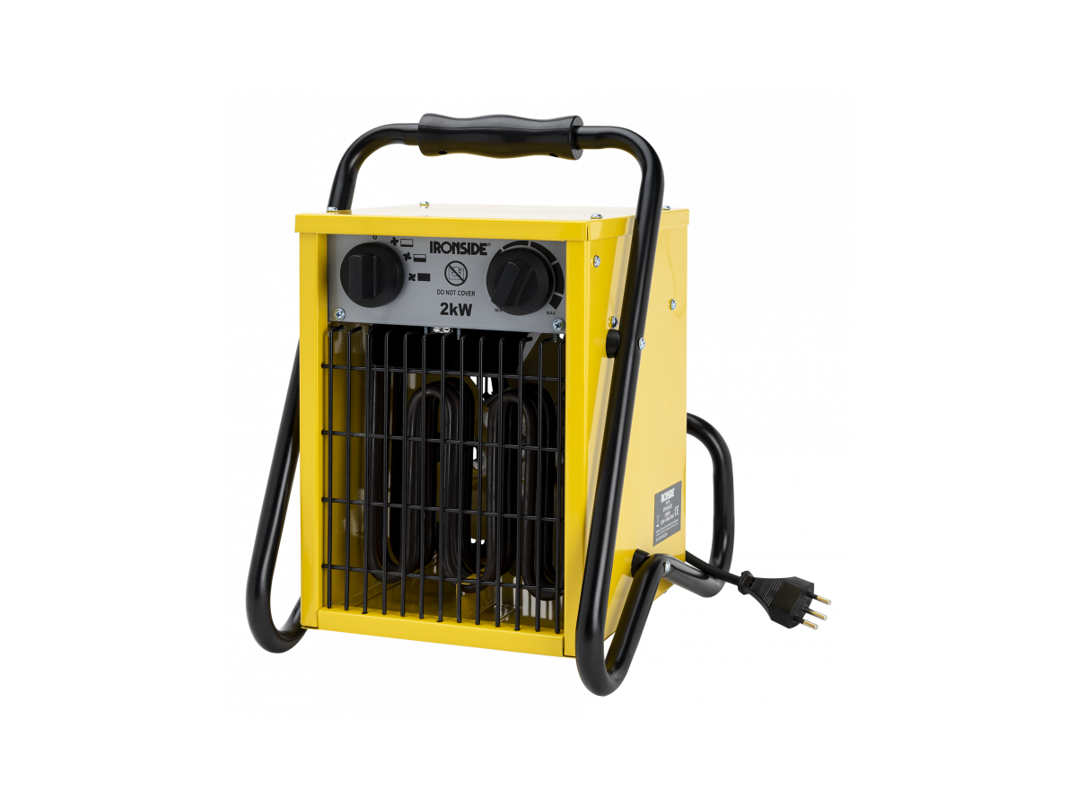 Elektroheizlüfter Ironside 2kW/230V - rostfreie Heizelement, inkl. Füsse