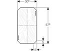 Geberit GIS-Montageplatte  31x58cm - schwere Konsollasten