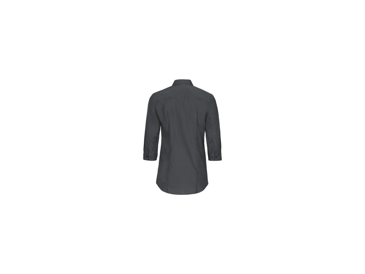 Bluse Vario-¾-Arm Perf. Gr. L, anthrazit - 50% Baumwolle, 50% Polyester, 120 g/m²
