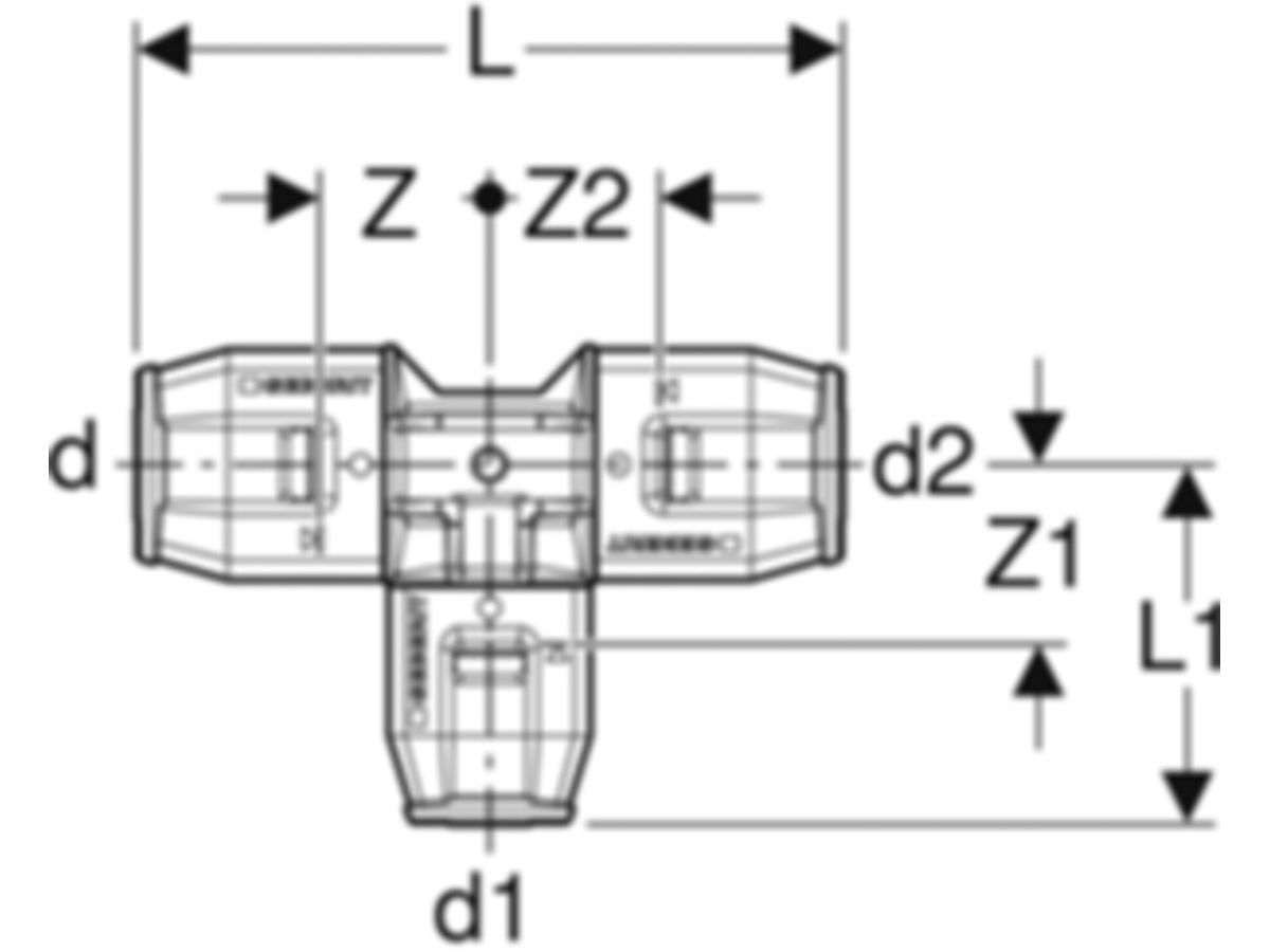 PushFit T-Stück 90°