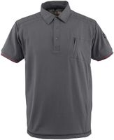 Kreta Polo Shirt schwarz Grösse 2XL - 100% Baumwolle 275 Gr