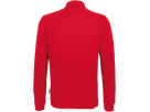 Longsleeve-Poloshirt Perf. Gr. M, rot - 50% Baumwolle, 50% Polyester