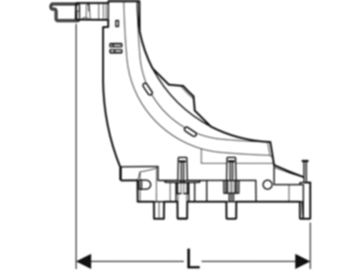 PushFit Rohrbogenstütze nach oben 16/20