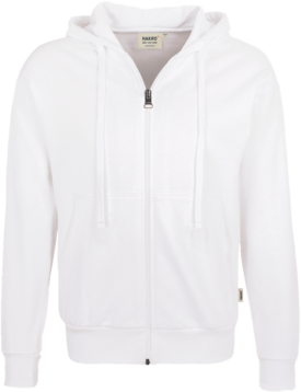 Kapuzen-Sweatjacke Premium Gr. XS, weiss - 70% Baumwolle, 30% Polyester, 300 g/m²