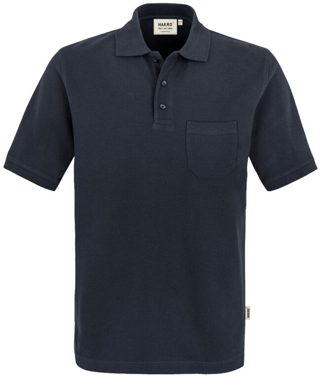 Pocket-Poloshirt Top Einlaufvorbehand. - 100 % Baumwolle, 200 g /m² Gr. XS-