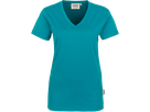 Damen-V-Shirt Classic Gr. XL, smaragd - 100% Baumwolle, 160 g/m²
