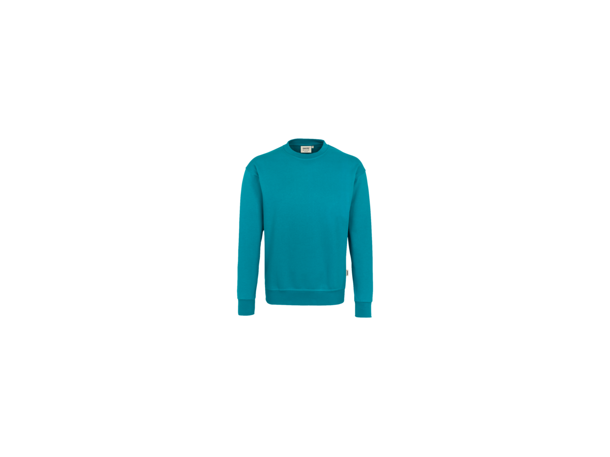 Sweatshirt Premium Gr. M, smaragd - 70% Baumwolle, 30% Polyester, 300 g/m²