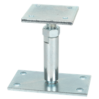 Pfostenstütze Champion Stahl verz. - 90x90x8/150x80x5 H=130-190 verstellbar