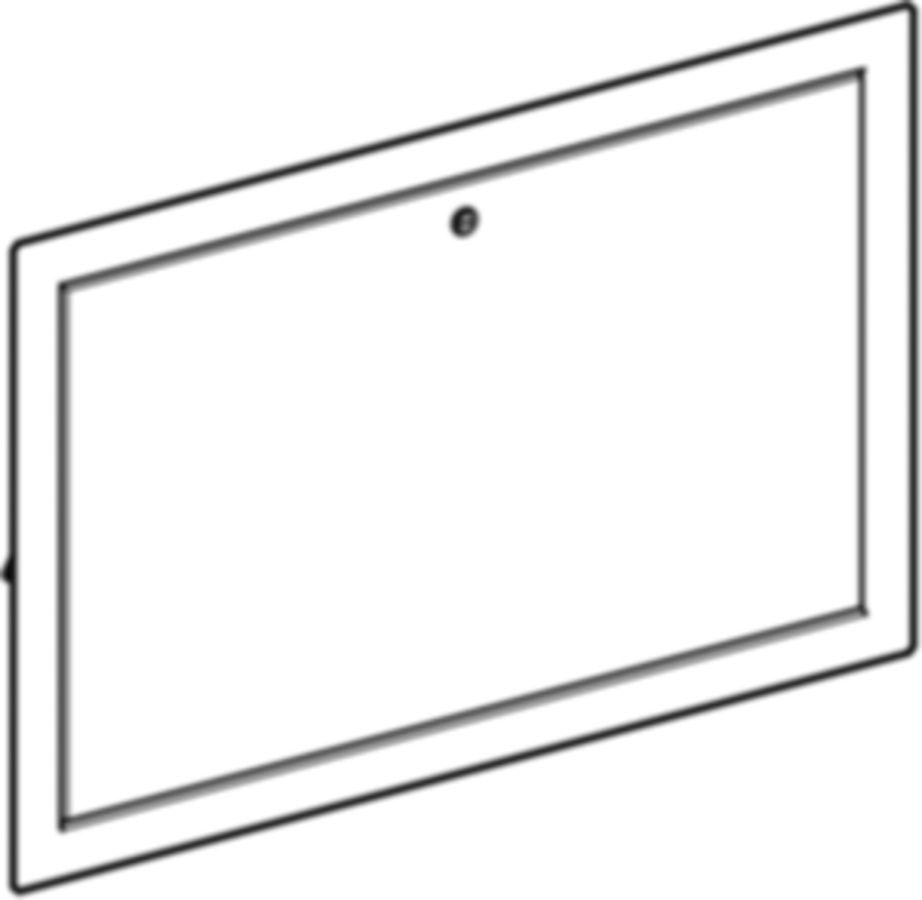 Türe zu Geberit Pushfit Verteilerschrank - Ral 9016, Höhe 498  B=600 / B1=618