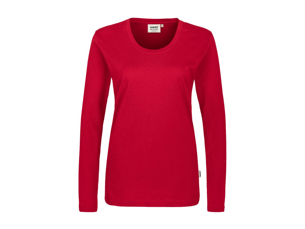 Klassisches Longsleeve-Shirt mit Rund- - hals-Ausschnitt. 100 % Baumw. Gr. XS-3XL