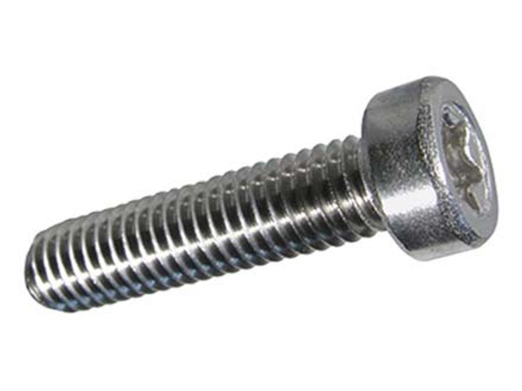 Zylinderschr. mit I-6 rd. - mit niedrigem Kopf Inox A2