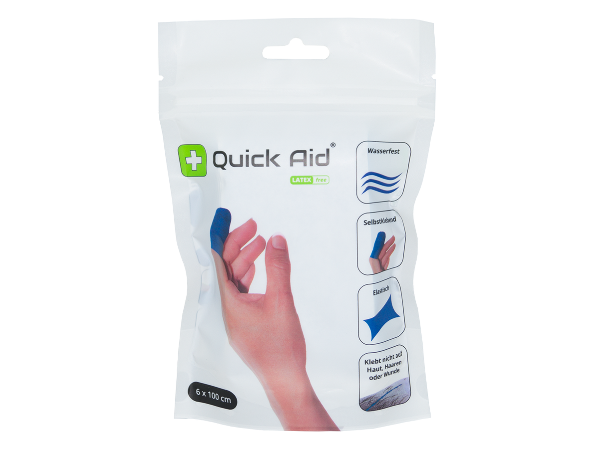Quick Aid 1 Meter, blau Latexfrei