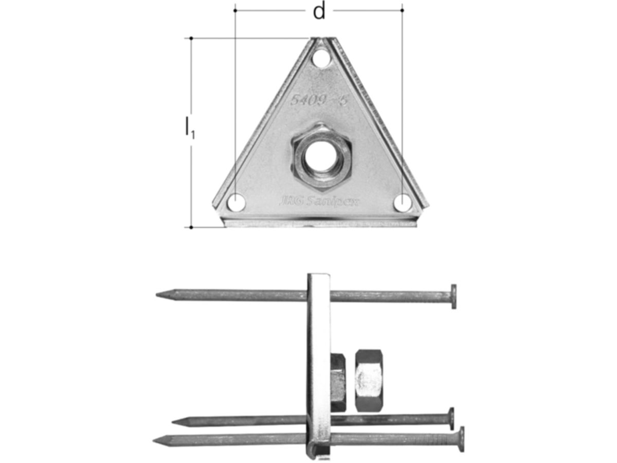 Sanipex Befestigungs-Set Zwischenschal.