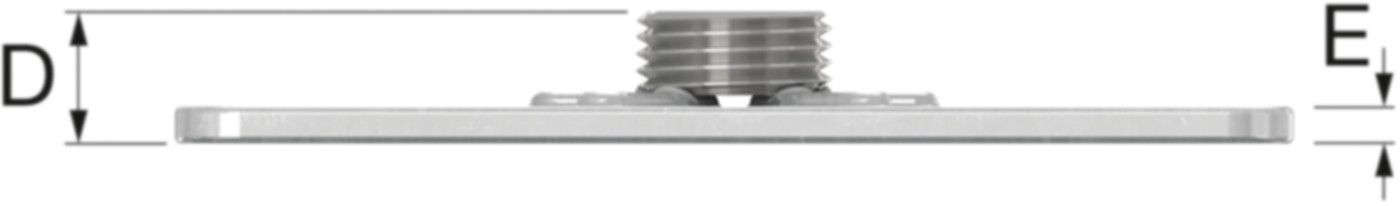 Grundplatten FLAMCO SRG 2 - mit Innengewinde