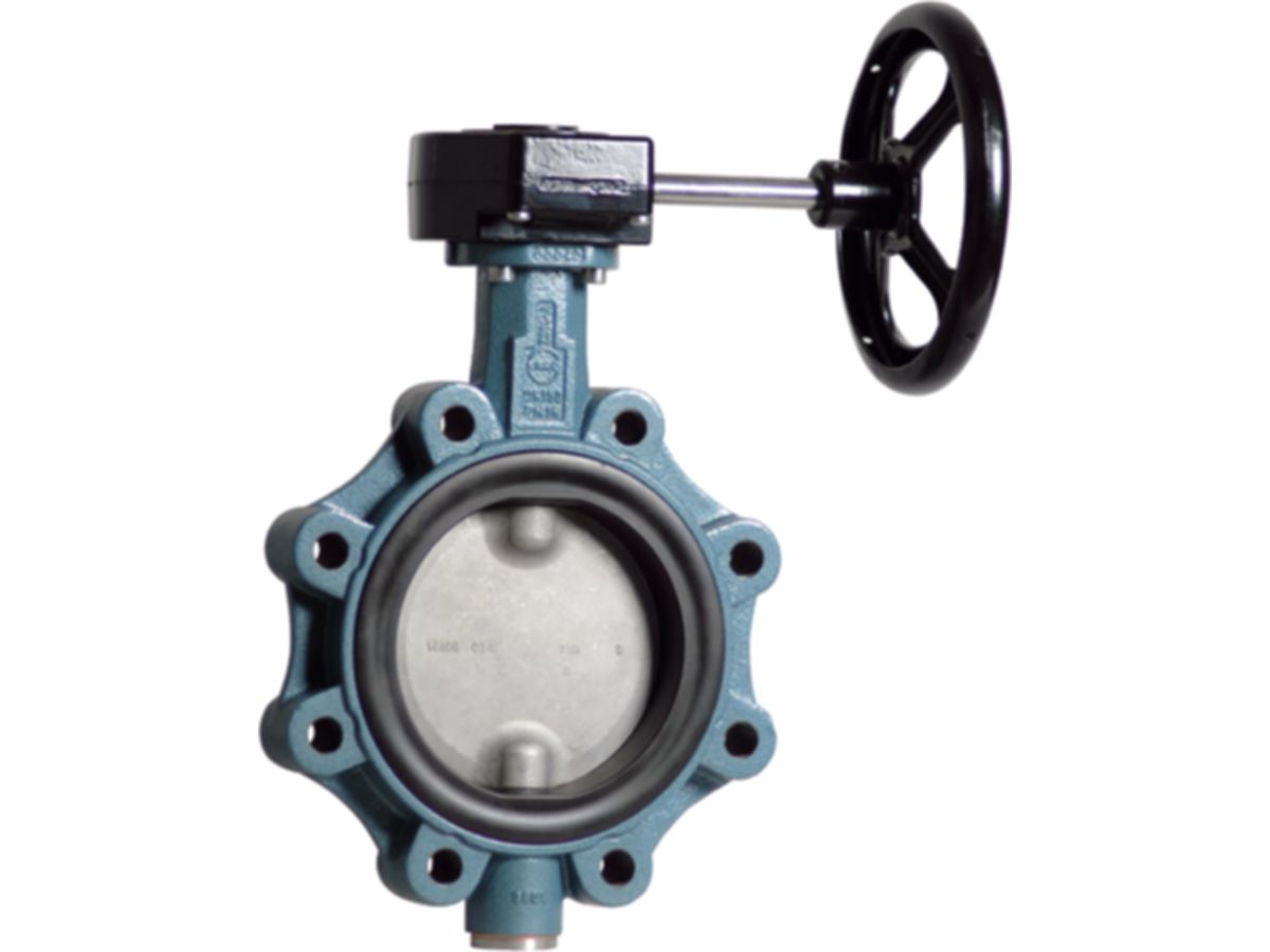 Ebro Absperrklappe DN 65 - Z014-A-therm, mit Getriebe