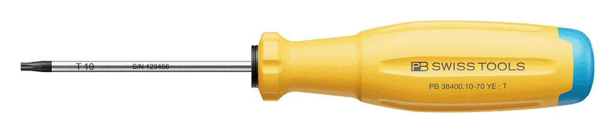 Torx-Schraubenzieher PB 38400 - SwissGrip Evo Gr. 10 70 mm YE