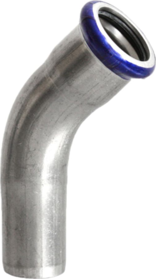 Bogen 45° mit Steckende Inox