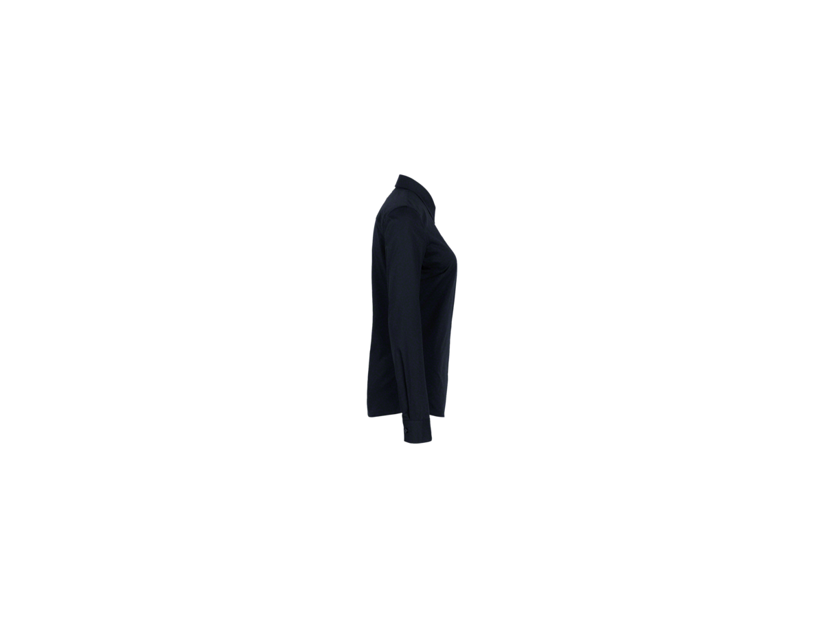 Bluse 1/1-Arm Perf. Gr. 6XL, schwarz - 50% Baumwolle, 50% Polyester, 120 g/m²