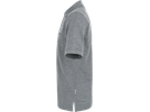 Pocket-Poloshirt Top Gr. S, grau meliert - 60% Polyester, 40% Baumwolle, 200 g/m²