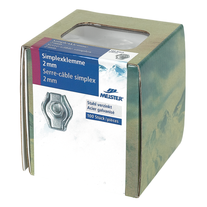 Simplexklemme Seil MEISTER Stahl verz.