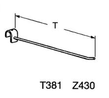 Halter 25 cm verchromt