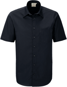 Hemd ½-Arm Performance Gr. 4XL, schwarz - 50% Baumwolle, 50% Polyester, 120 g/m²
