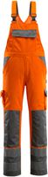 Barras Latzhose orange/anthraz. G. 82C50 - 65% Polyester / 35% Baumwolle