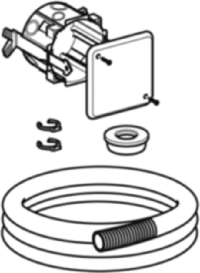 Rohbauset, zu Geberit Hygienespülung