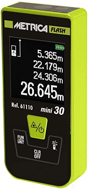 Laser Distanzmesser METRICA Flash MINI30 - Reichweite 30m