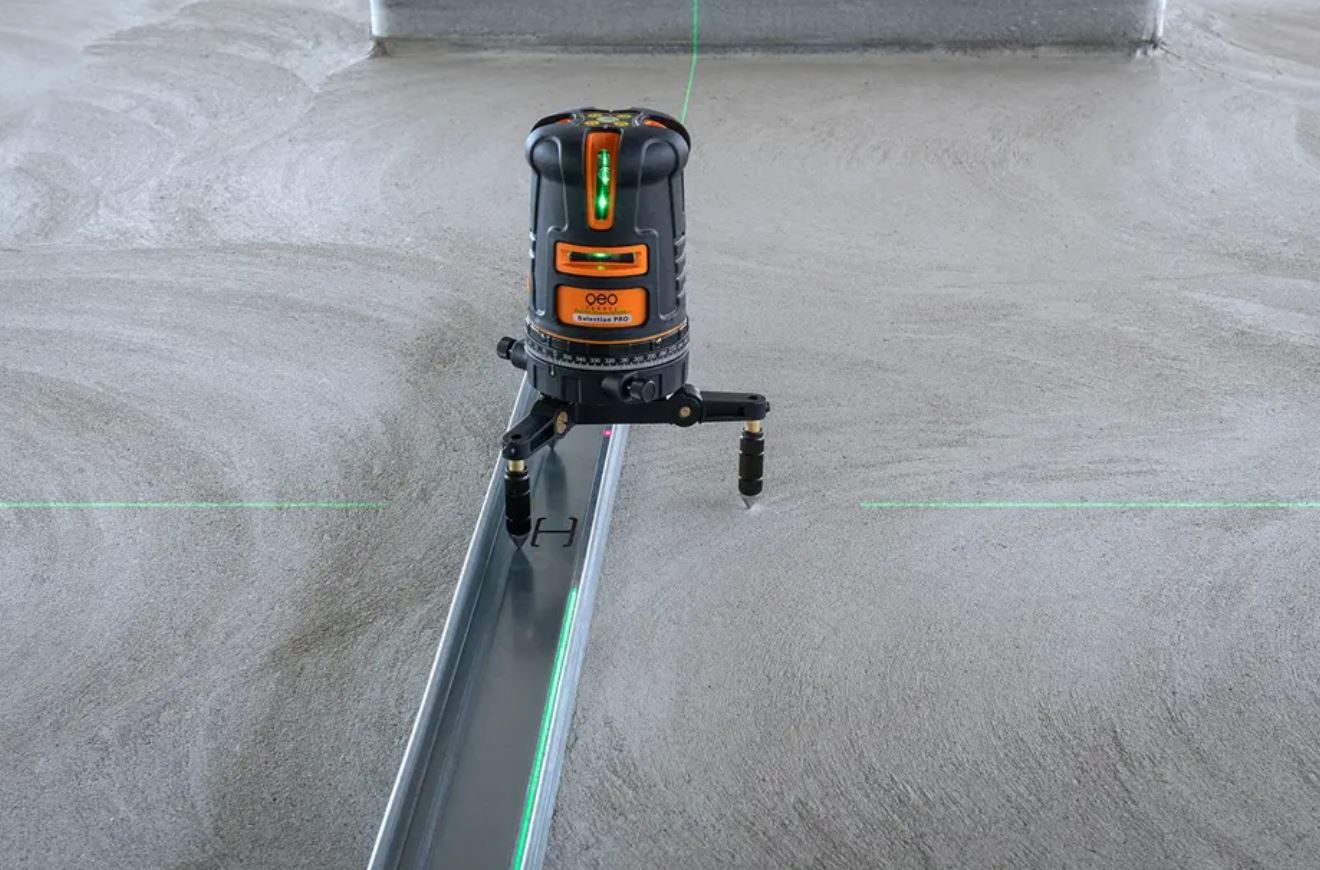 Kreuzlinien-Lot-Laser-Sätze FLG 66-Xtrem - +/- 2 mm/10m Radius: 40m, IP65,Lotpunkt