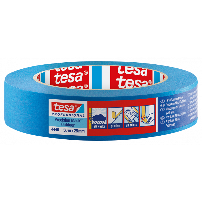 Abdeckband TESA Precision UV Plus - blau, Profi, Aussenbereich