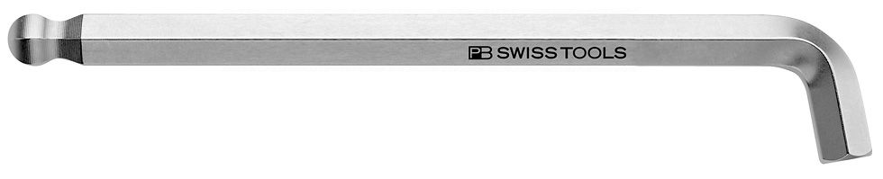 Inbusschlüssel PB 2212 verchromt - 100°-Winkel mit Kugelkopf