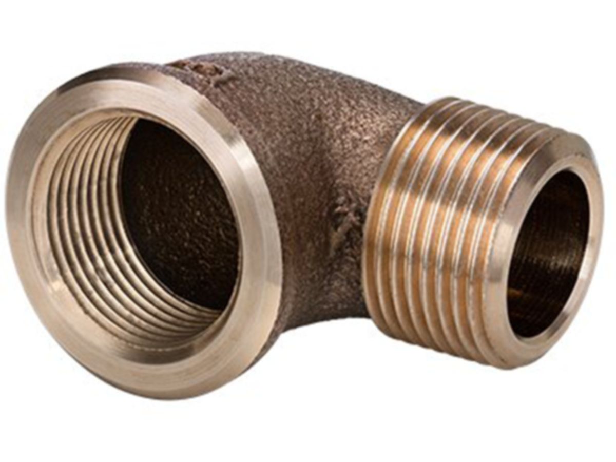 Winkel Rotguss 90° mit Aussengewinde